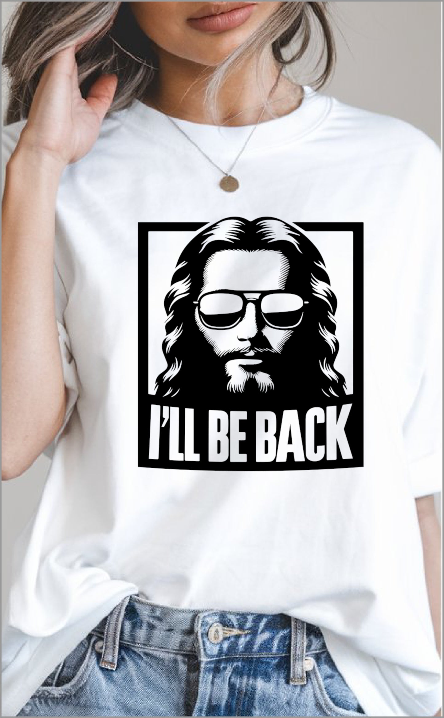 "I'll Be Back" Christian Graphic Tee – Spread Love and Faith in Style!